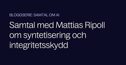 Blogg – Samtal om AI